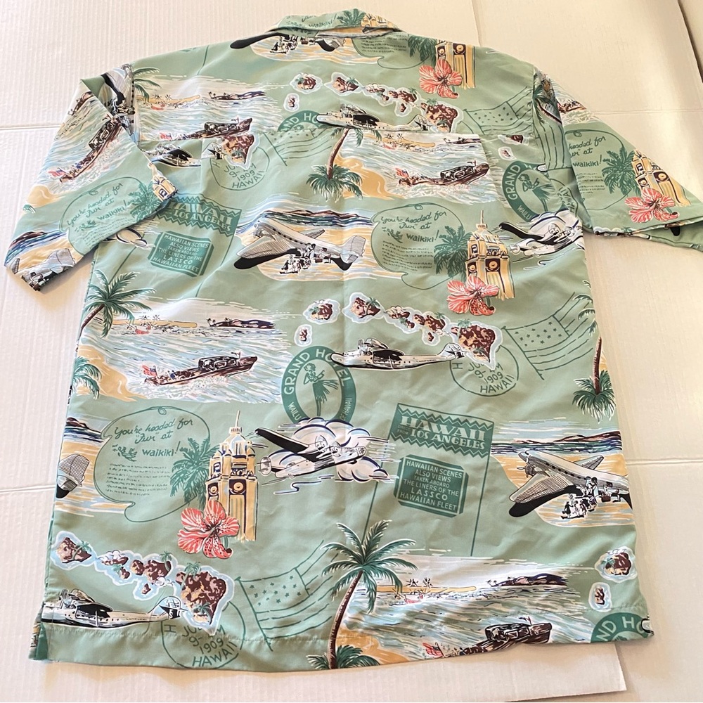 Hawaiian Shirt With Retro Hawaiian Graphics, Made By Kad Clothing Company View 6